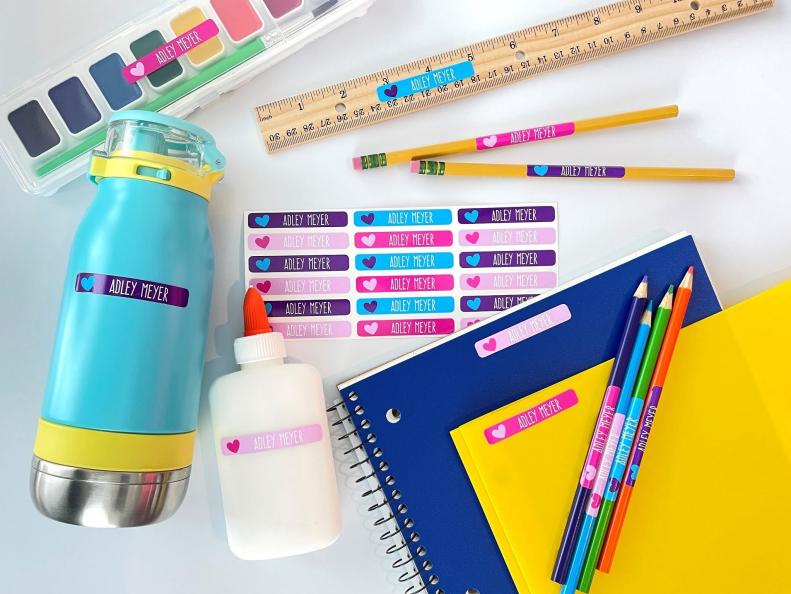 personalized labels for school supplies