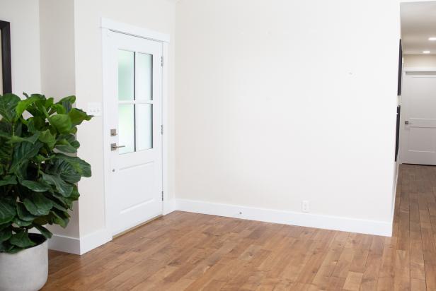 A Blank White Wall in an Entryway
