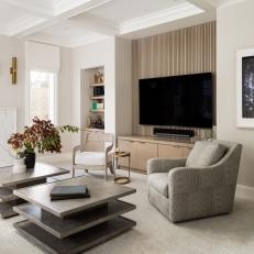 Transitional Living Room With Neutral Color Palette
