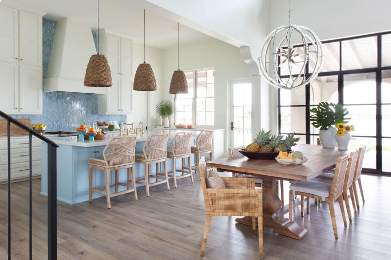 Eat In Kitchen With Blue Island