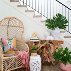 Tropical Sitting Area and Stairs