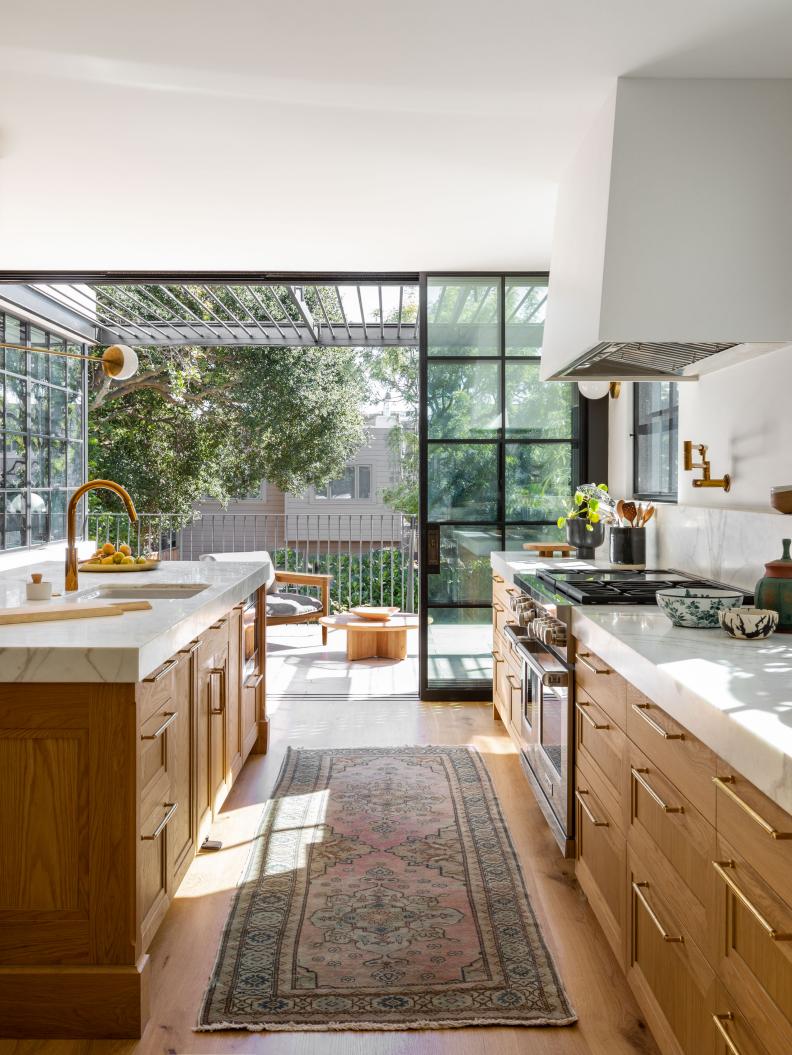 Kitchen With Connected Patio