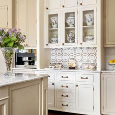 Ivory Cabinets With Glass Doors For Displaying China