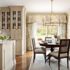 Neutral Cottage Kitchen With Adjoining Dining Space