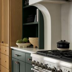 Range and Kitchen Cabinets