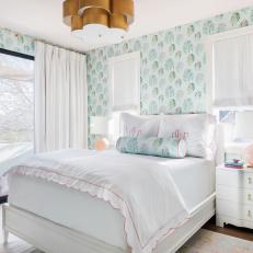 Preppy White and Mint Green Bedroom