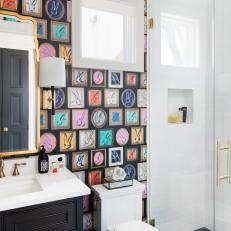 Eclectic Bathroom With Walk-In Shower 