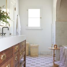 Spanish-Style Bathroom With Neutral Color Palette