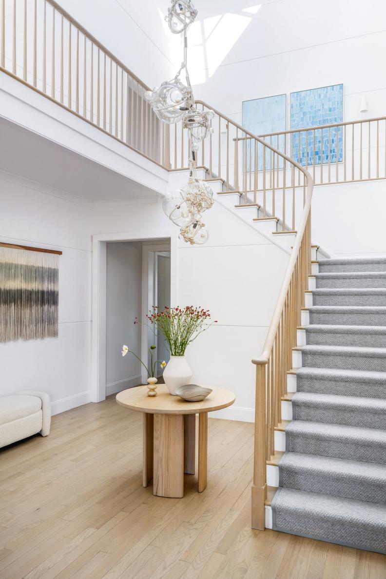 Stairs With Wood Railing