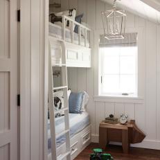 Rustic-Style Kids’ Bedroom With Custom Bunk Beds
