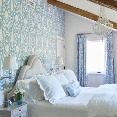 Blue-and-White French-Country Bedroom