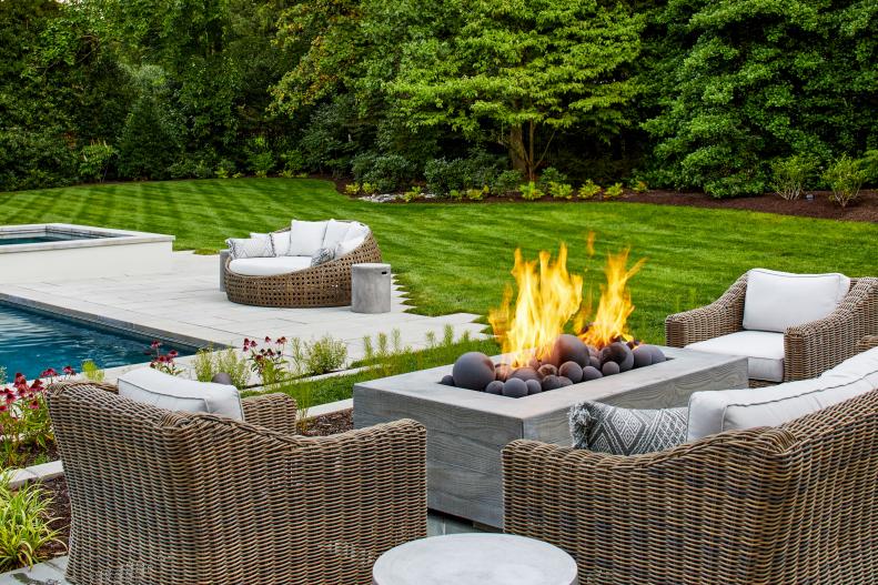 Patio With Fire Pit