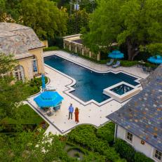 Timeless Backyard With Swimming Pool and Spa