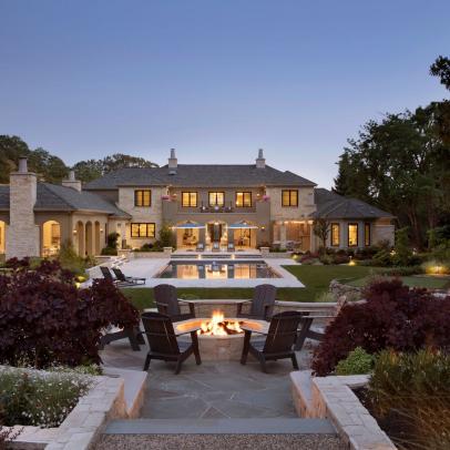 Grand Mediterranean-Inspired Home With Expansive Backyard