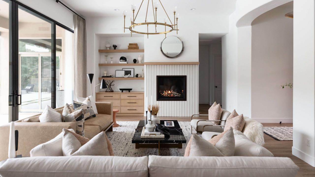 50 Warm Beige Living Rooms You'll Want to Hibernate In