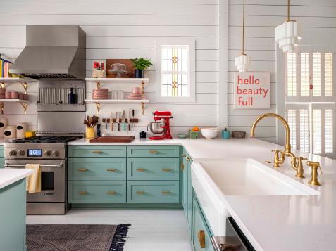 Mint Green Cabinets - Eclectic - kitchen