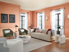 Modern Terracotta Living Room
