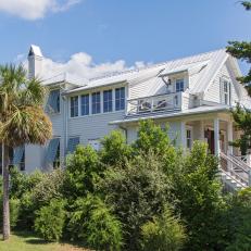 Exterior of a Lowcountry Home in Sullivan's Island, South Carolina. 