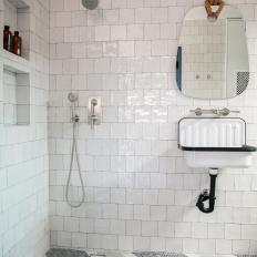 Contemporary Doorless Shower Room