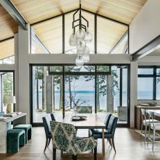 Open Concept Dining Area With Puget Sound View