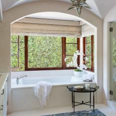 Mediterranean Bathroom With Groin Vaulted Ceiling