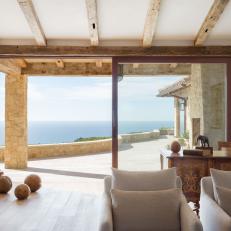 Mediterranean Indoor/Outdoor Living Area
