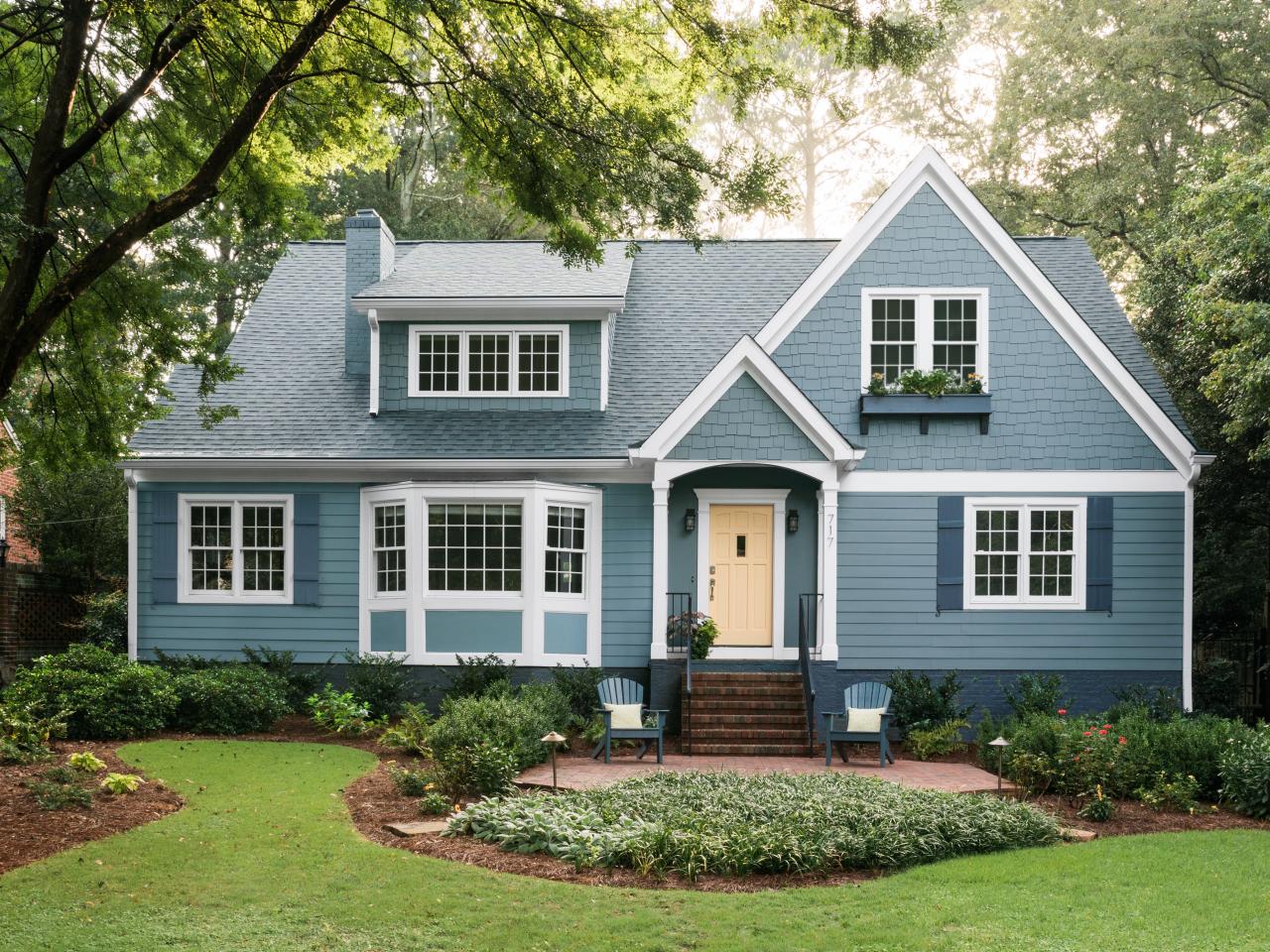 Beautiful Blue House Paint Color Ideas