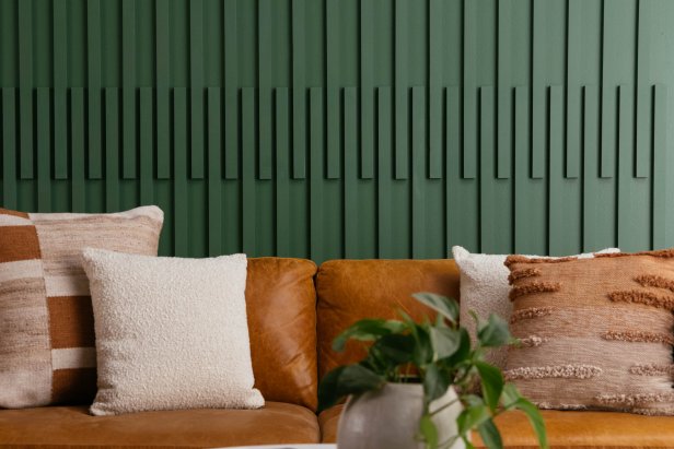 This easy wall treatment transforms a plain, ordinary wall into a stunning focal point using little more than trim boards and paint.