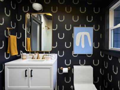 See the Fashionable and Functional Guest Bathroom