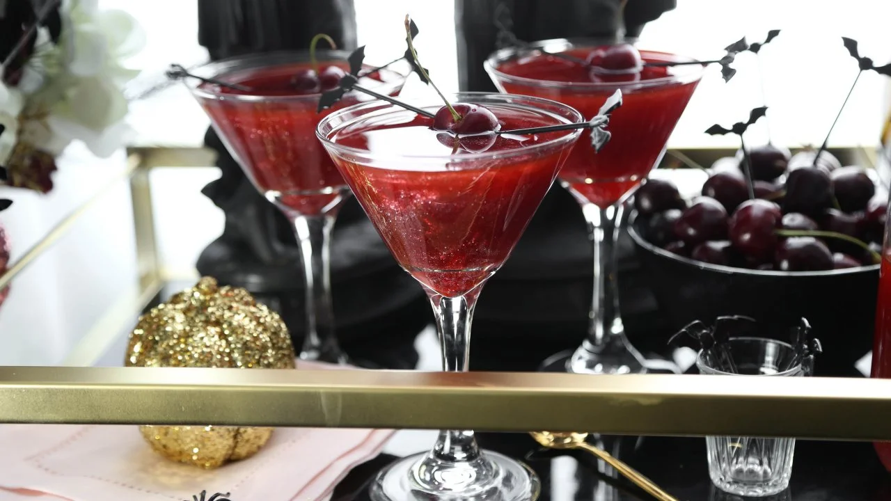 Halloween Dark Cherry Cocktail/Mocktail Recipe | HGTV