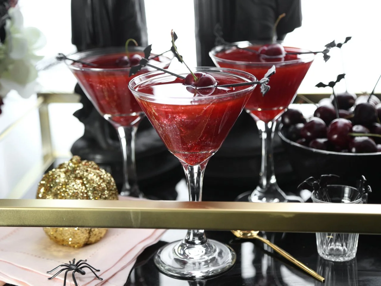 Halloween Dark Cherry Cocktail/Mocktail Recipe | HGTV