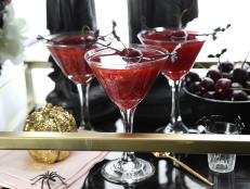 Black Cherry Mocktail for Halloween