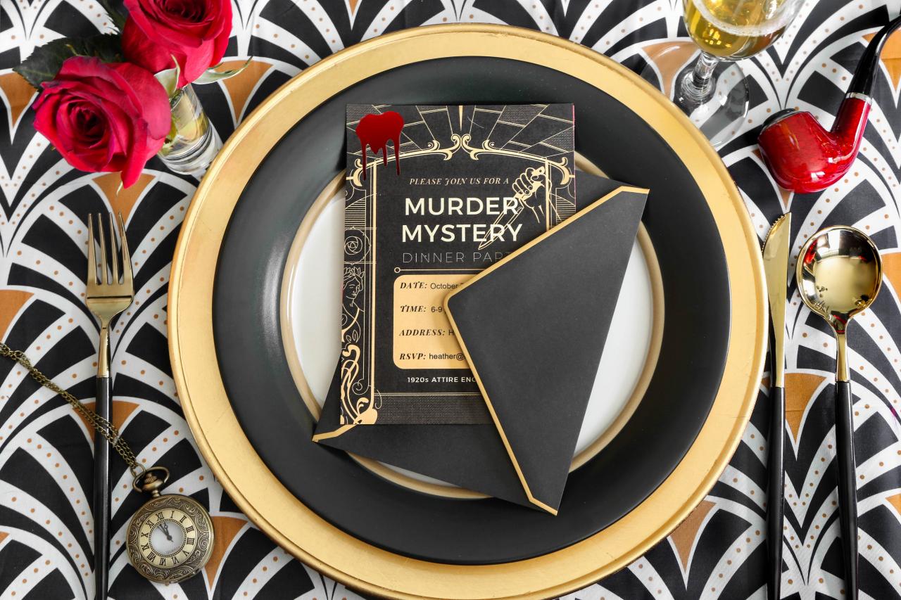 DIY Murder Mystery Kit for a Dinner Party