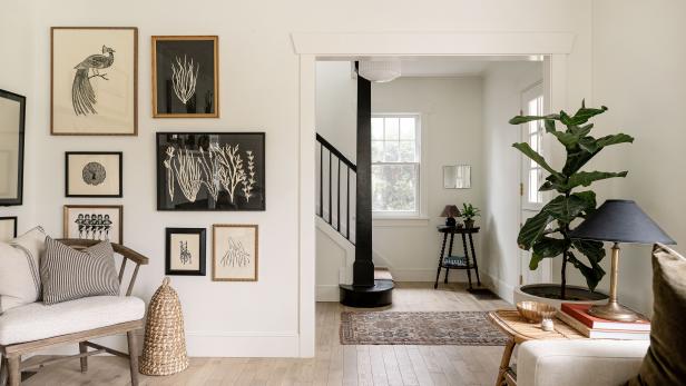 Black-and-White Home Layered With a Mix of Contemporary + Vintage Decor