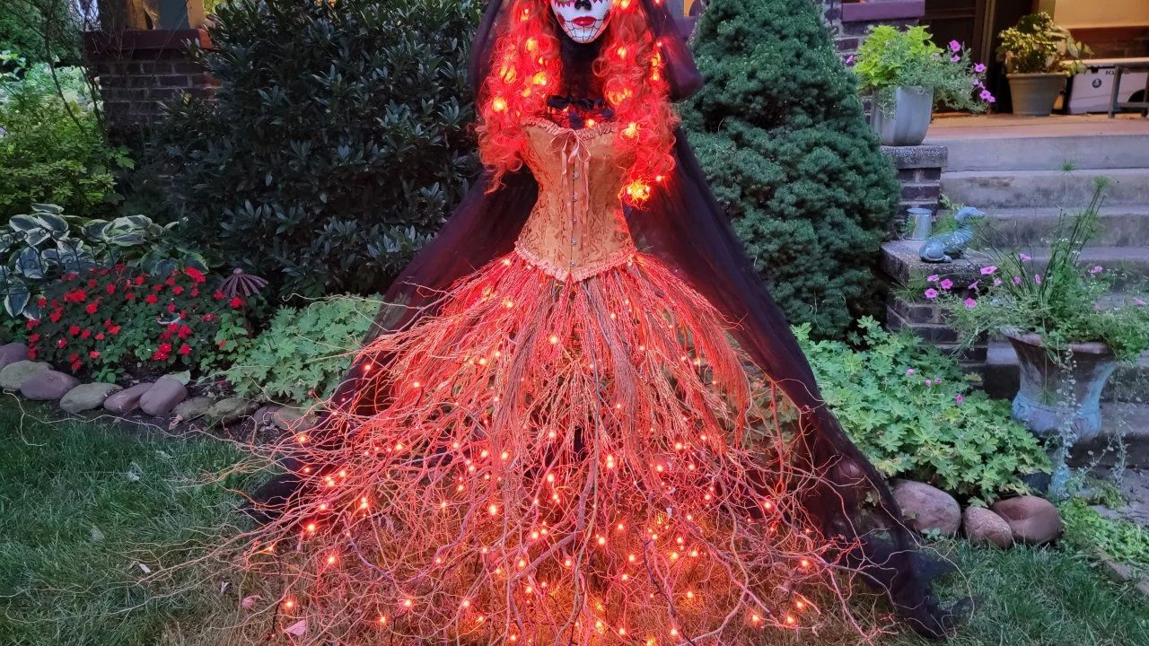 DIY Outdoor Halloween Decoration: How to Make a Stick Witch | HGTV