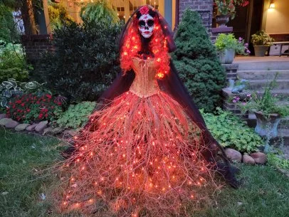 DIY Outdoor Halloween Decoration How to Make a Stick Witch HGTV