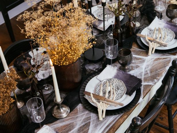 How to Create a Modern Halloween Tablescape | HGTV