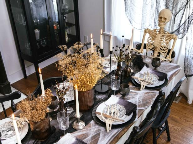 How to Create a Modern Halloween Tablescape | HGTV