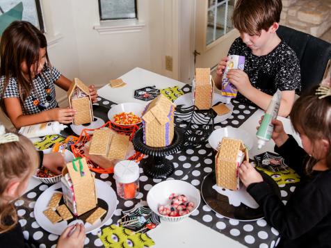 Kids’ Craft: Haunted Halloween Gingerbread Houses