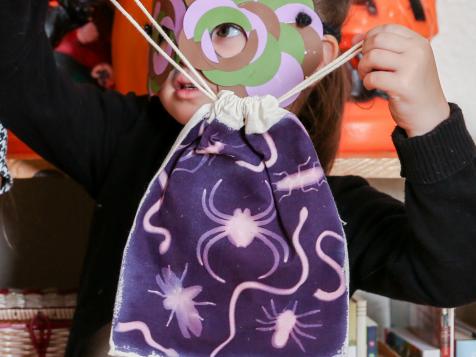 How to Make a Kid's Sun-Print Treat Bag for Halloween