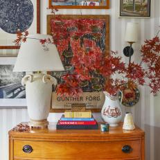 Dresser and Eclectic Gallery Wall  