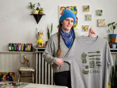 If you’ve always wanted to create your own T-shirt design, this tutorial by Maine artist Allison McKeen will have you block printing with color in no time. Plus, the tools you need are easy to use and just as easy to find at almost any craft store. Learn how to block print like a pro with this easy beginner’s guide to carving rubber block stamps and using fabric block-printing ink to make your design shine.