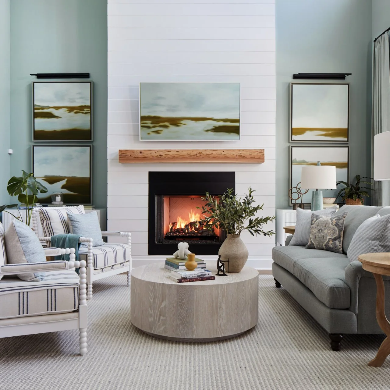Seaside Style Farmhouse Living Room Ideas Coastal Farmhouse Decor