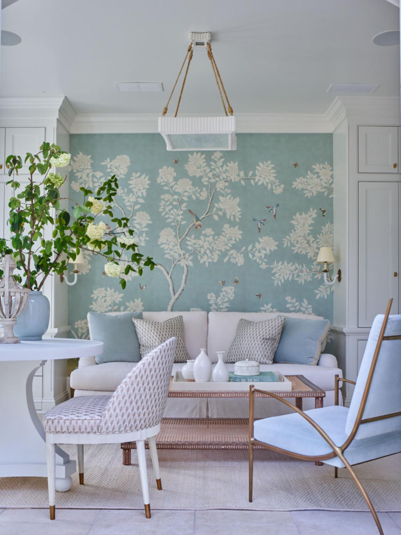 Leafly Forest - Farmhouse - Sunroom - Milan - by Picta Wallpaper | Houzz