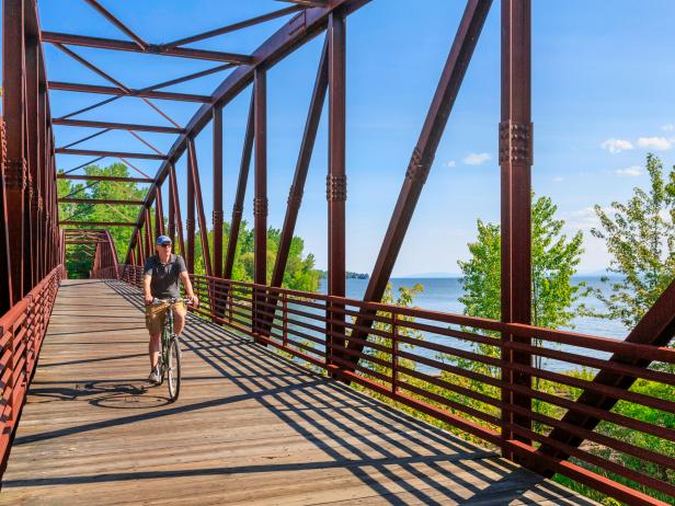 HGTV Magazine shares the best things to do in the city of Burlington, Vermont, like a ride on the Burlington Greenway.