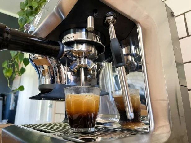 A Shot of Espresso on a Machine