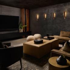 A Moody, Sophisticated Home Theater