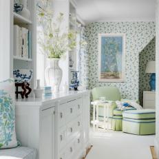 Green and Blue Grandmillennial Bedroom