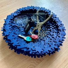 Bowl Made From Upcycled Puzzle Pieces