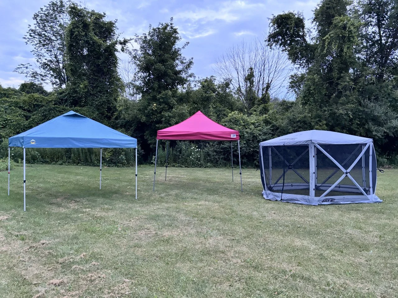 Closed in canopy tent best sale